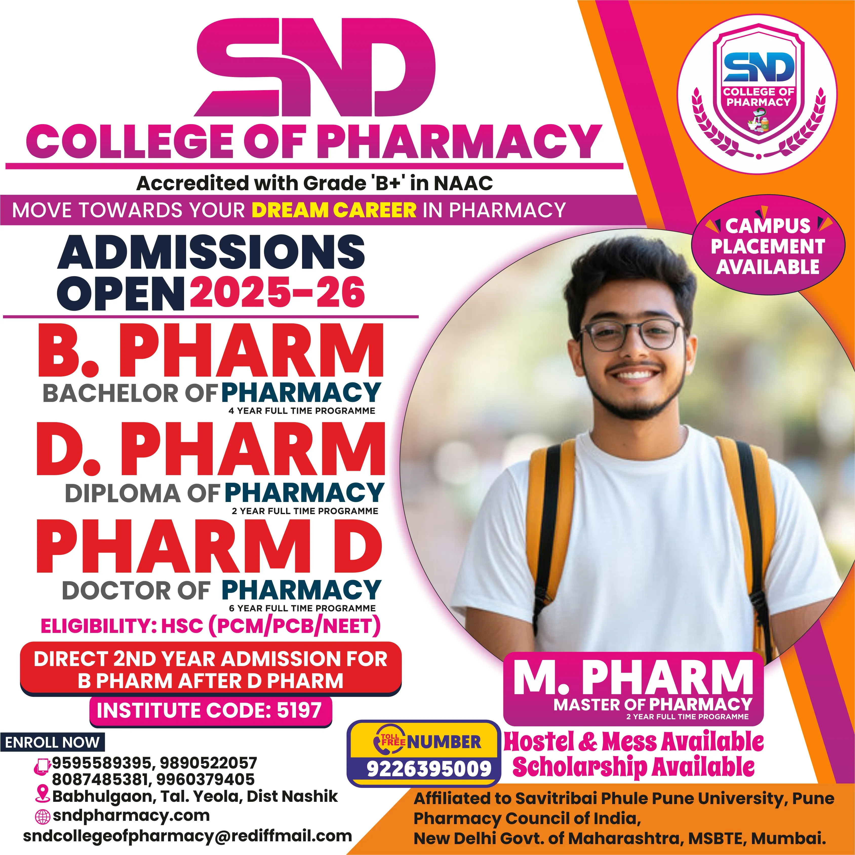 SND PharmacyCollege Flyer